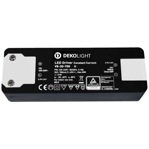 Deko Light BASIC, CC, V8-30-700mA/30W LED-Treiber Konstantstrom 30 W 700 mA 21 - 43 V 1 St.