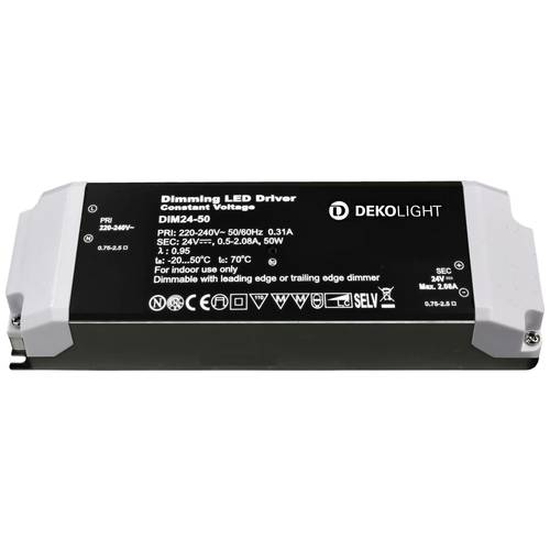 Deko Light BASIC, DIM, CV, 24V 12-50W LED-Treiber Konstantspannung 50 W 500 - 2080 mA 24 V 1 St.