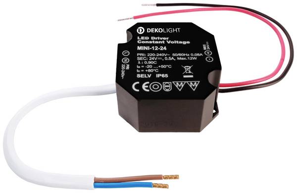Deko Light OCTO, CV, Mini 24V/12W LED-Treiber Konstantspannung 12 W 0 - 500 mA 24 V Überlastschutz 1 St.