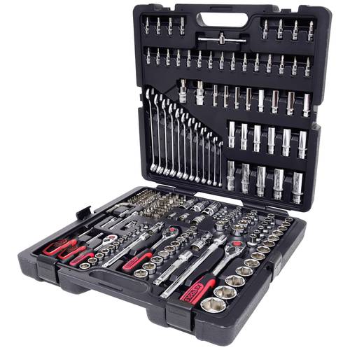 KS Tools CHROMEplus Steckschlüssel Satz 1/4 3/8 5/16 1/2 216 tlg. ( 918.0216 ) Umschaltknarre /