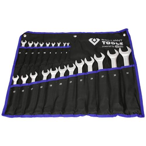 Thumbnail - Brilliant Tools BT011021 Ring-Maulschlüssel-Satz 21teilig Schlüsselweite (Metrisch) 8 - 53 mm