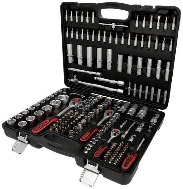 KS Tools KS TOOLS - Knarre - 179 Stücke - 1/4"", 1/2"", 3/8"" Steckschlüsselsatz metrisch 1/2" (12.5 mm), 1/4" (6.3 mm), 3/8" (10 mm) 179teilig 917.0779