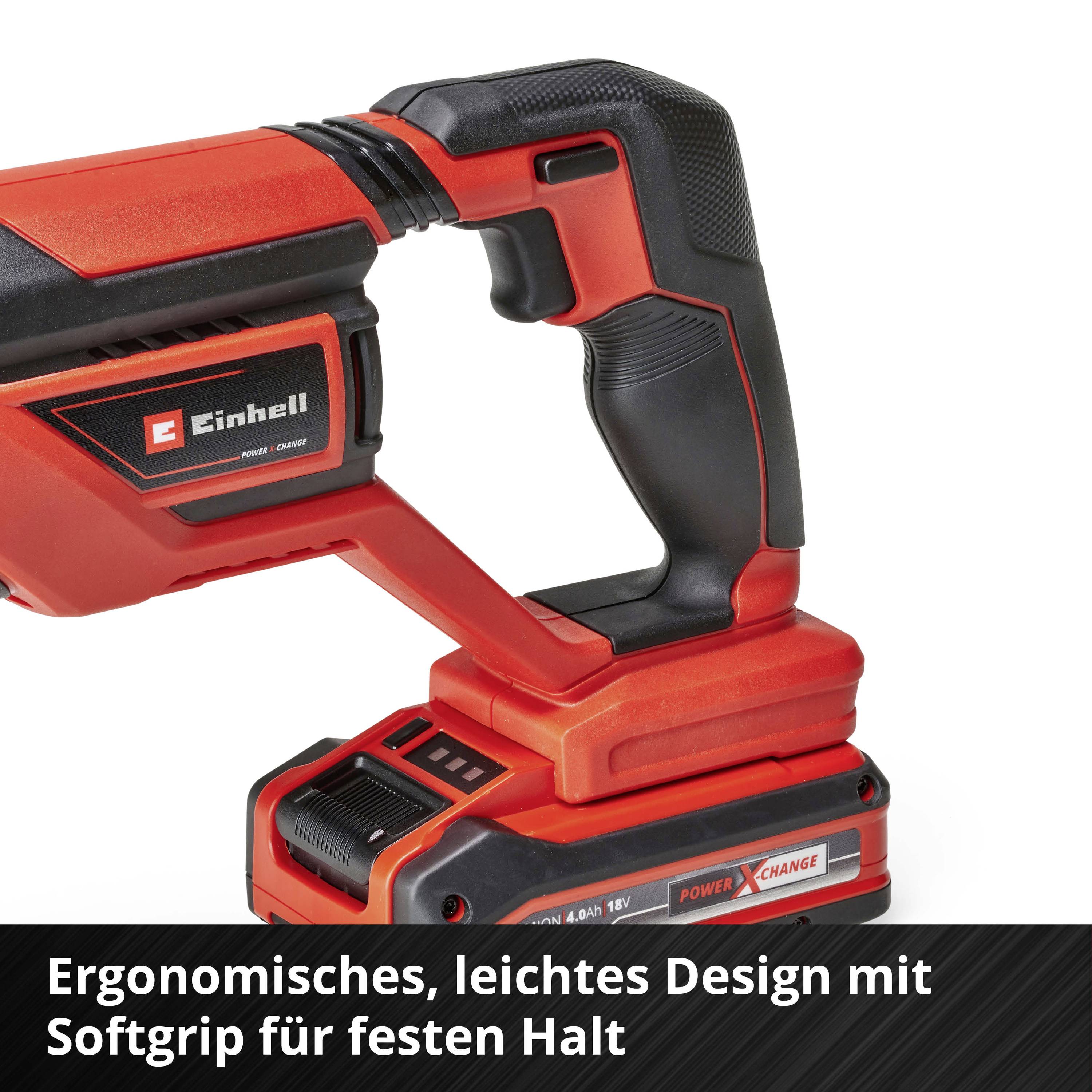 Akkuschrauber mit ergonomischem Design und Softgriff, sorgt für festen Halt und einfache Handhabung bei verschiedenen Arbeiten.