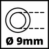 'Illustration eines Kreises mit Durchmesserangabe 9 mm.'