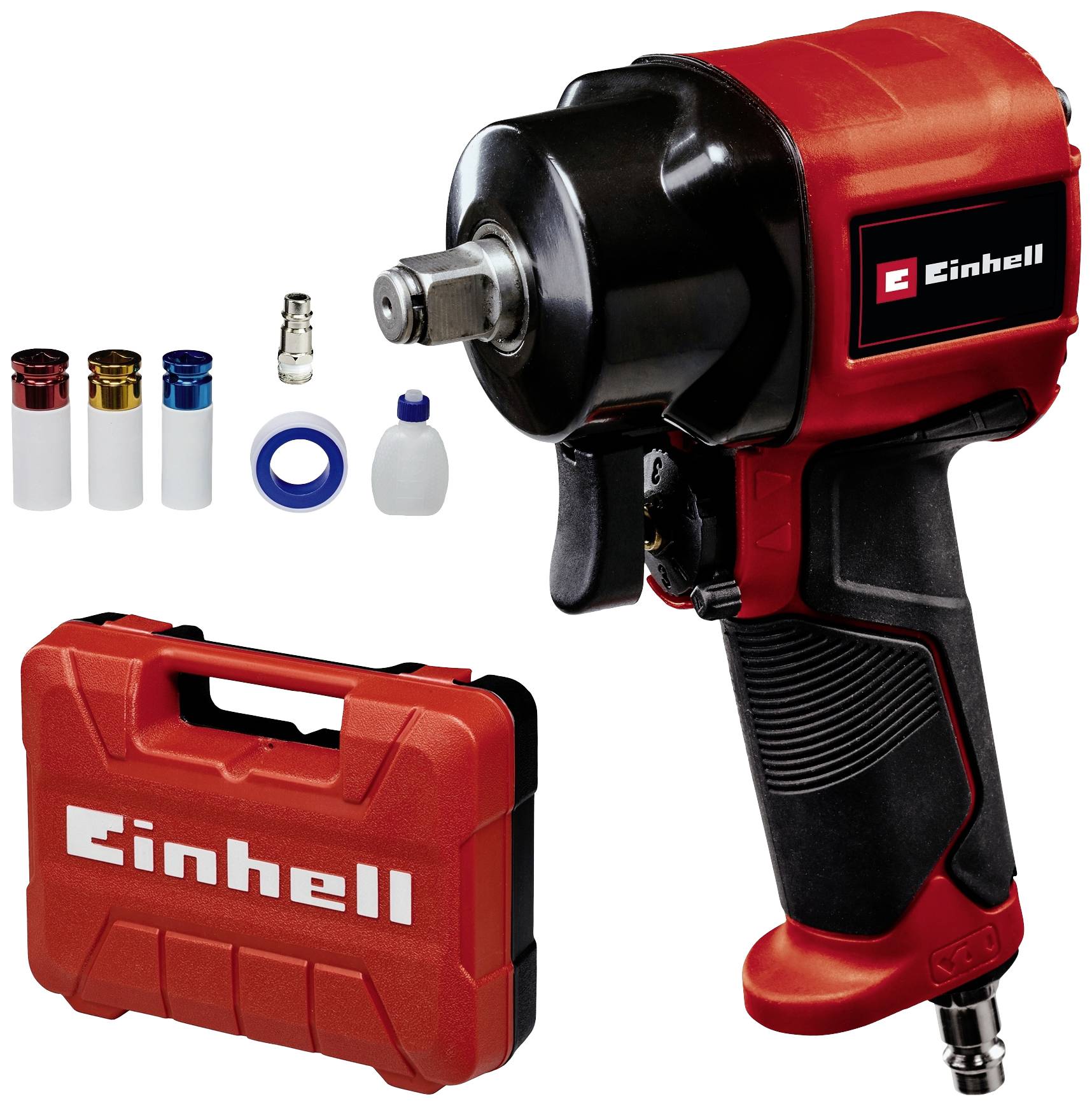 Einhell TC-PW 610 Compact (Pn) 4138965 Pneumatisk mutterdragare Verktygsfäste: 1/2 Vridmoment (max.): 610 Nm