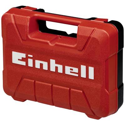 Ein roter Werkzeugkoffer mit dem Logo eines Unternehmens auf der Vorderseite. Ideal für den Transport und die Aufbewahrung von Werkzeugen.