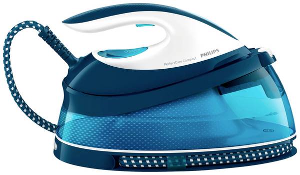 Philips Home PerfectCare Compact GC7840/20 Dampfbügelstation 2400 W Blau-Weiß