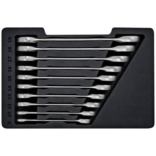 Bosch Professional 1.600.A02.AU0 PRO Doppel-Ringratschenschlüssel-Satz 10teilig Schlüsselweite (Metrisch) 8 - 19 mm