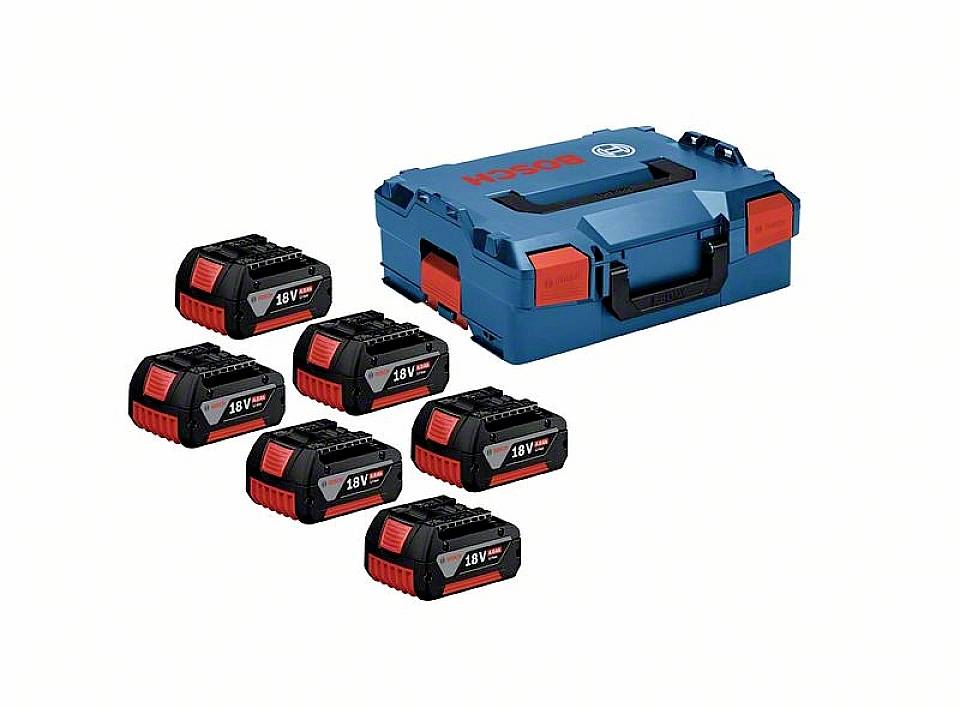 BOSCH Akkupack 6x GBA 18V 1600A02A2S 4,0Ah