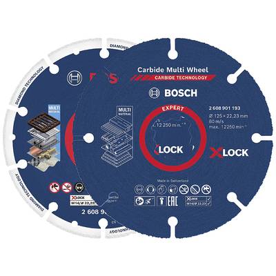 Bosch Accessories  061599761M Trennscheiben-Set 2teilig 125 mm 22.23 mm 1 Set
