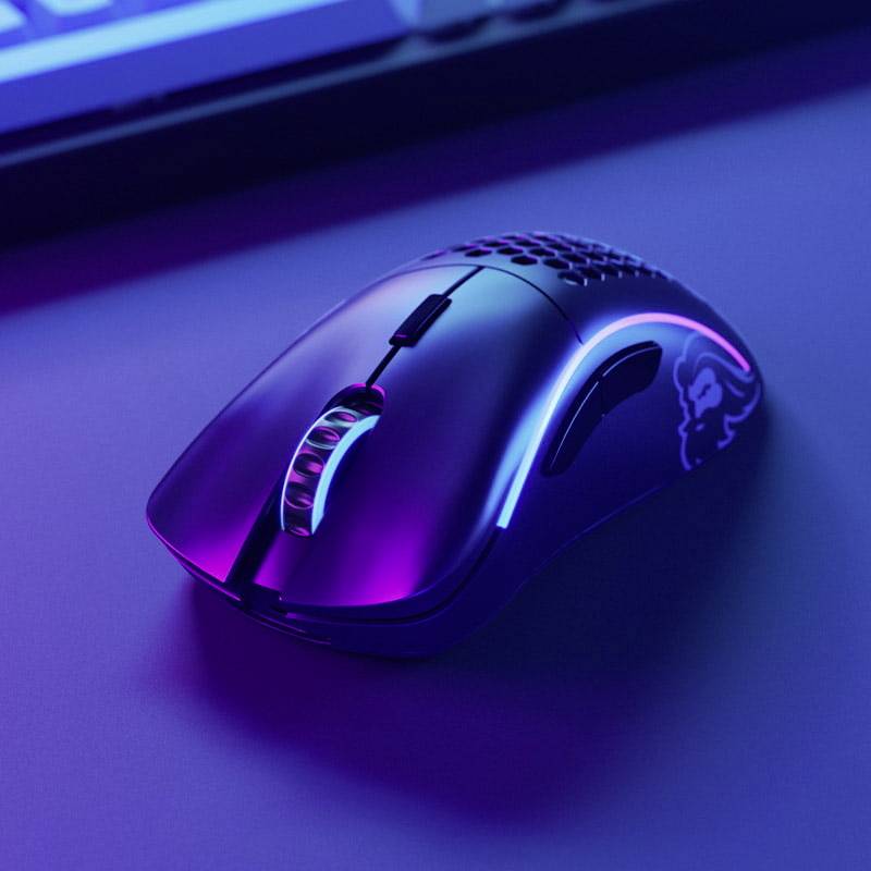Model D wireless gaming mouse - black, matt-6