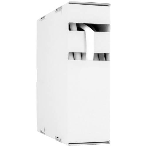 Hongshang 2111343118 Schrumpfschlauch ohne Kleber Weiß 2.40 mm 1.20 mm Schrumpfrate:2:1 15 m