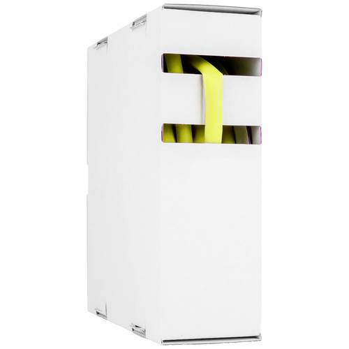 Hongshang 211144348 Schrumpfschlauch ohne Kleber Gelb 3.20 mm 1.60 mm Schrumpfrate:2:1 15 m