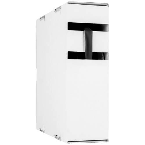 Hongshang 211195908 Schrumpfschlauch ohne Kleber Schwarz 12.70 mm 6.40 mm Schrumpfrate:2:1 8 m