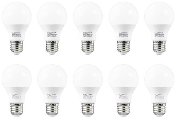 Sygonix SY-5237740 LED EEK E (A - G) E27 7.3 W = 60 W Warmweiß (Ø x H) 60 mm x 105 mm nicht dimmbar 10 St.