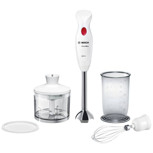 Bosch Haushalt MSM24500 Stabmixer 400 W mit Zerkleinereraufsatz Weiß
