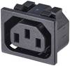 TRU COMPONENTS TC-10475848 Kaltgeräte-Steckverbinder C13 Buchse, Einbau vertikal Gesamtpolzahl: 3 10 A Schwarz 1 St.