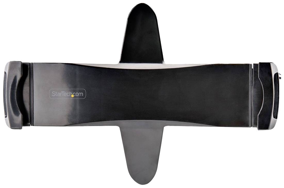 Laptopständer in Schwarz mit markantem, flachem Design und rutschfesten Gummielementen zur Stabilisierung.