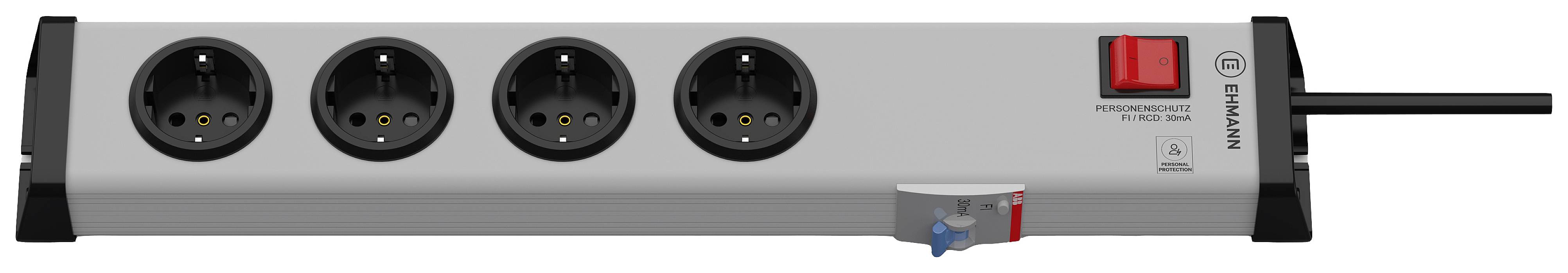 Steckdosenleiste mit Fehlerstromschalter