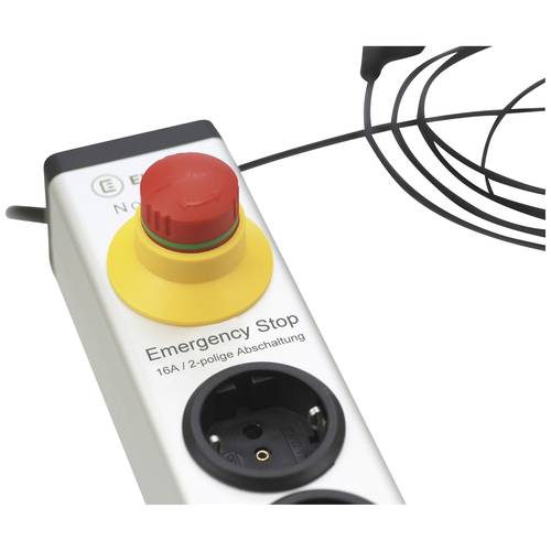 Ehmann 0819x00072033 Steckdosenleiste Silber, Schwarz Schutzkontakt 1 St.