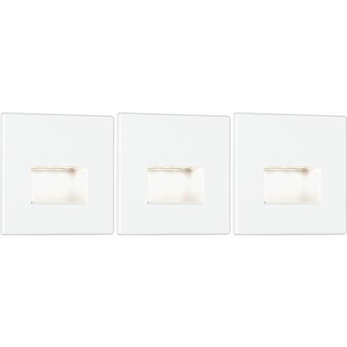 Paulmann 4064161230603 Edge Quadro eckig LED-Wandeinbauleuchte 3er Set LED Weiß (matt)