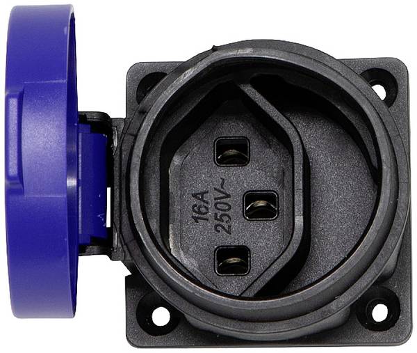 Brennenstuhl 1081290055  Einbau-Steckdose   IP55 Schwarz, Blau