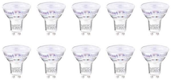 Sygonix SY-5239524 LED EEK E (A - G) GU10  2.4 W = 35 W Warmweiß (Ø x H) 50 mm x 54 mm nicht dimmbar 10 St.