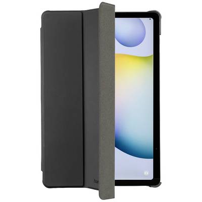 Tablet mit Schutzhülle, die teilweise geöffnet ist, zeigt einen farbenfrohen Bildschirmhintergrund.