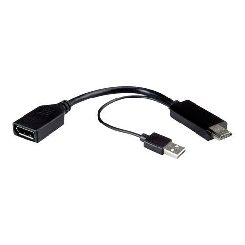 Thumbnail - ROLINE 4K HDMI - DisplayPort-Adapter, v1.2, HDMI ST - DP BU, Aktiv