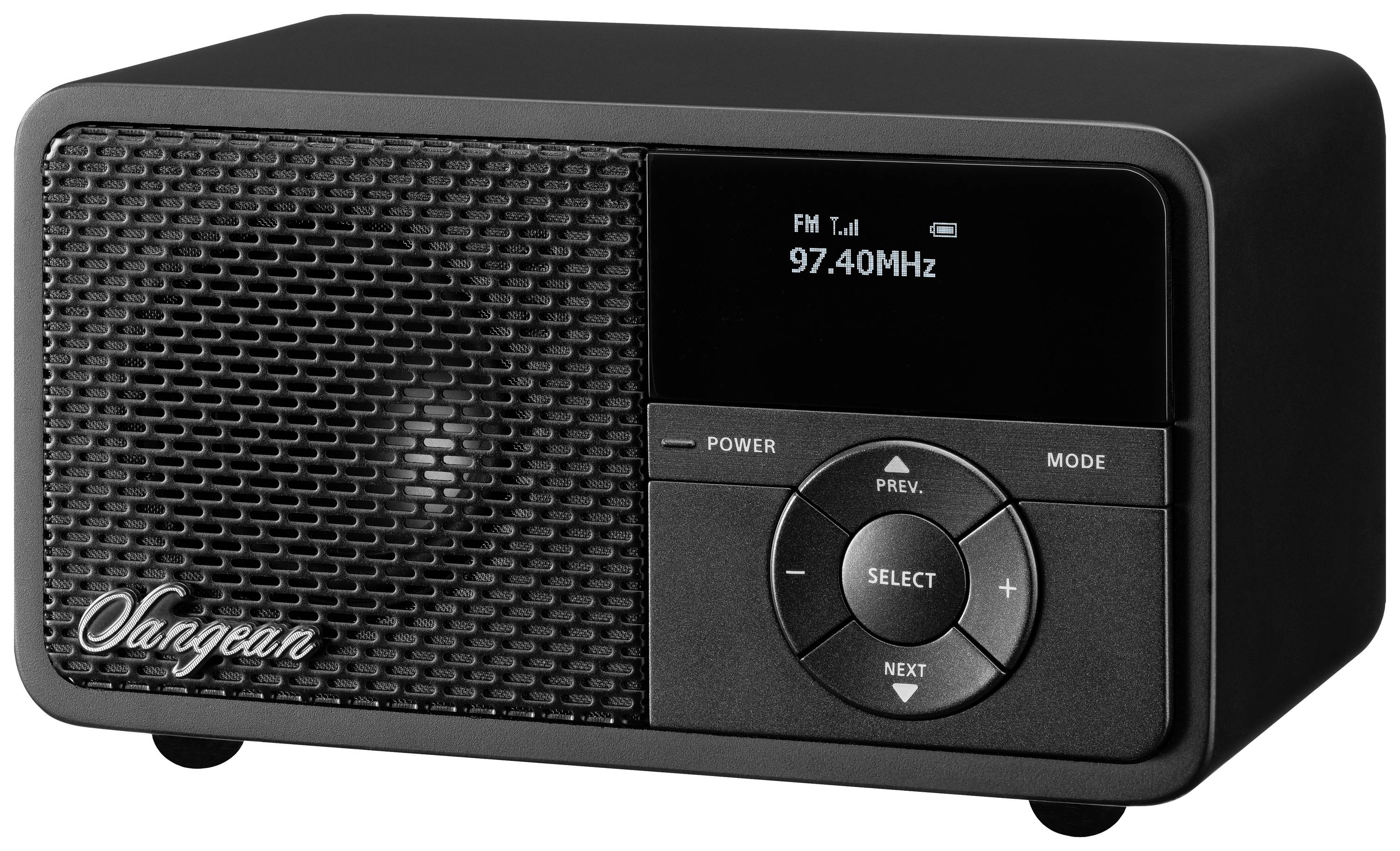 SANGEAN DDR-7X Tischradio DAB+, UKW AUX, Bluetooth® Tastensperre, wiederaufladbar Schwarz