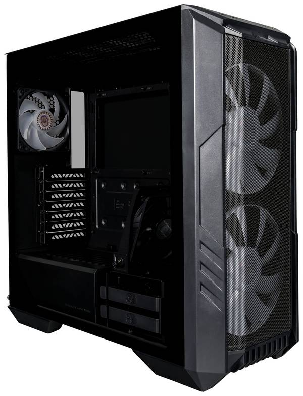 Cooler Master HAF 500 - Tower - Erweitertes ATX - Seitenteil mit Fenster (gehärtetes Glas)
