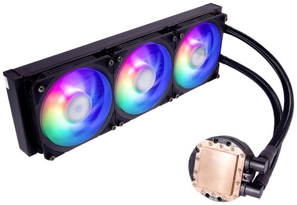 Cooler Master MasterLiquid PL360 FLUX - Prozessor-Flüssigkeitskühlsystem - Kühlergröße: 360 mm - (für: LGA1156, AM2, AM2