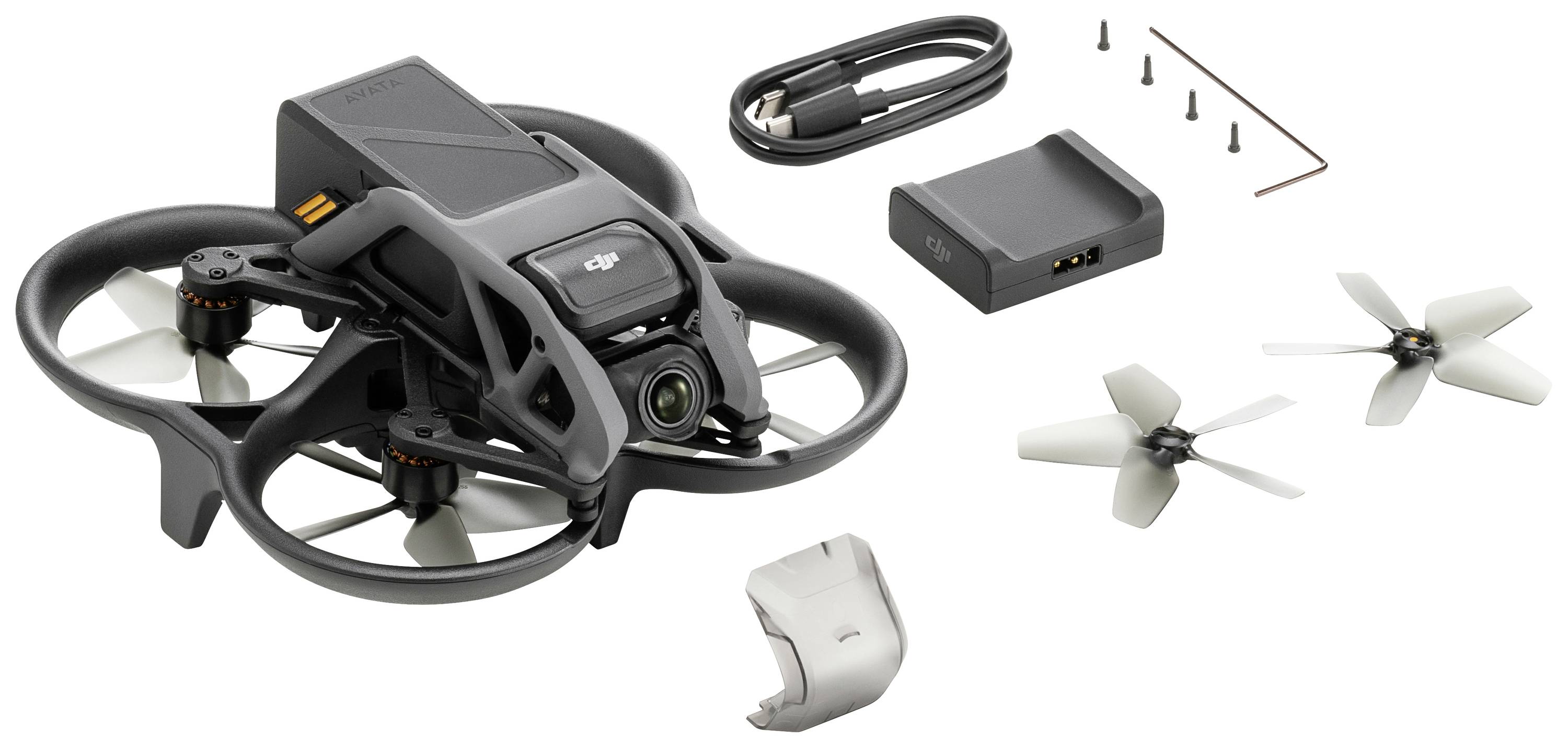 DJI Avata, 4 Rotoren, 3840 x 2160 Pixel, 10000 m, Eingebauter Prozessor, Schwarz, Grau-0
