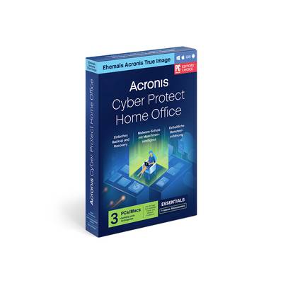 Acronis Cyber Protect Home Office Essentials  DE Jahreslizenz, 3 Lizenzen Windows, Mac, iOS, Android Sicherheits-Softwar