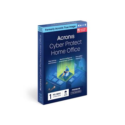 Acronis Cyber Protect Home Office Premium EU Jahreslizenz, 1 Lizenz Windows, Mac, iOS, Android Sicherheits-Software