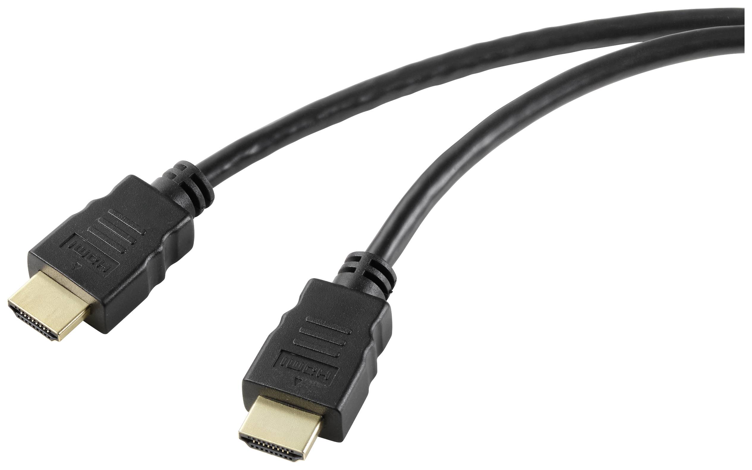 CONRAD HDMI AV TV Monitor Anschlusskabel[1x HDMI-Stecker - 1x HDMI-Stecker] 2.00 m (SP-10481292)