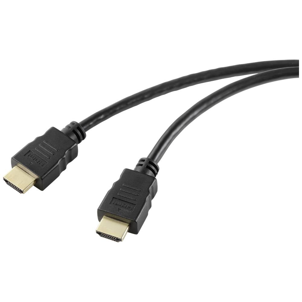 SpeaKa Professional HDMI Aansluitkabel HDMI-A stekker, HDMI-A stekker 3.00 m Zwart SP-10481296 PVC-m
