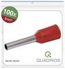 Quadrios 22C427 Aderendhülse 1 mm² Teilisoliert Rot 1 Set Package