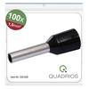 Quadrios 22C428 Aderendhülse 1.5 mm² Teilisoliert Schwarz 1 Set Package