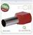 Rotes Aderendhülsen-Set, 100 Stück, 10mm²; Produktabbildung. Markenlogo 'Quadrios' und Artikel-Nr. 22C440 sichtbar.