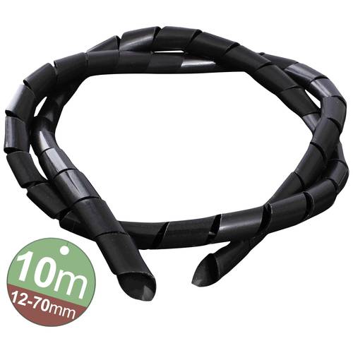 Quadrios 2111C146 2111C146 Spiralschlauch 12 bis 70 mm Schwarz 1 Set