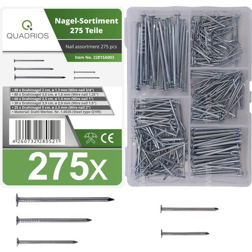 Quadrios 2201SA003 Nägel-Sortiment Inhalt 1 Set
