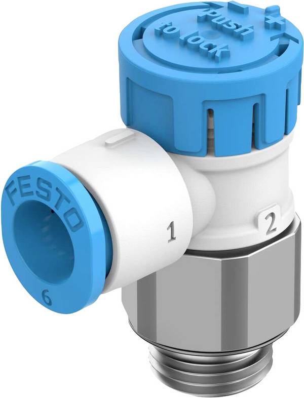 FESTO Drosselrückschlagventil 8068724 VFOE-LE-T-M5-Q6  0.2 bis 10 bar Außengewinde M5 1 St.