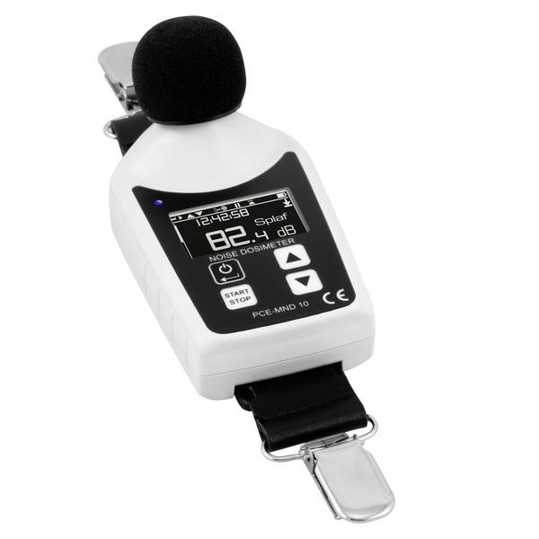 PCE Instruments Schallpegel-Dosimeter PCE-MND 10 Arbeitsschutzmesstechnik |IEC 61252:2002 |70-40 dB (A,C)|90-140 dB (Z)
