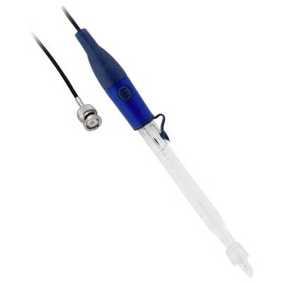 Blauelectric Handheld-Schraubendreher oder Drehwerkzeug mit einem langen Aufsatz und angeschlossenem Stromkabel auf weißem Hintergrund.