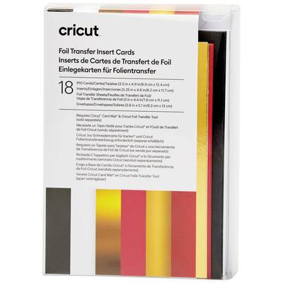 Cricut Insert Cards FOIL Royal Flush R10 Kartenset  Weiß, Schwarz, Rot
