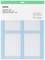'cricut Card Mat – 2x2' in blau, geeignet für Cricut Maker und Cricut Explore. Maße: 13 x 16,25 Zoll (33 x 41,2 cm).