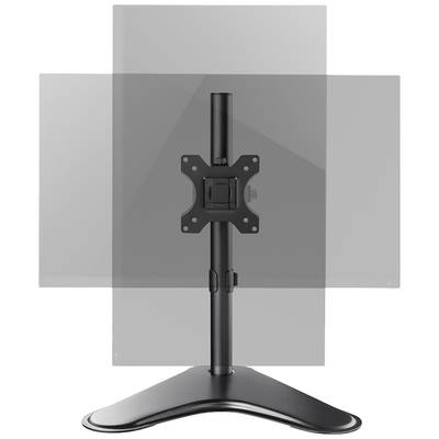 Monitorhalterung aus Metall mit verstellbarem Arm und Tischfuß. Geeignet für die flexible Ausrichtung eines einzelnen Monitors.