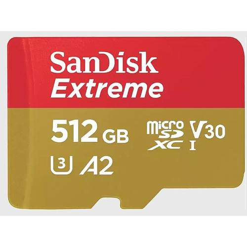 Thumbnail - SanDisk Extreme microSDHC-Karte 512 GB Class 10 UHS-I stoßsicher, Wasserdicht