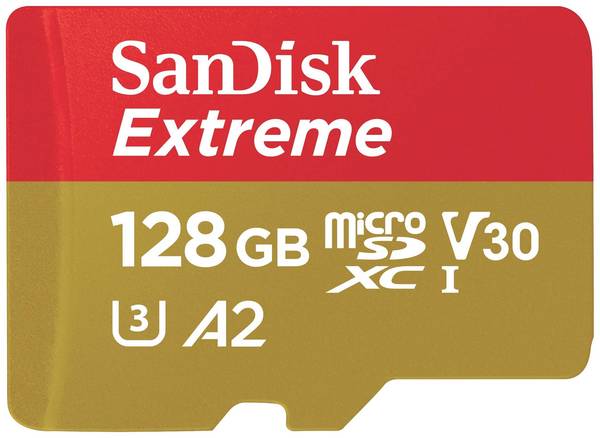 SanDisk Extreme - Flash-Speicherkarte (microSDXC-an-SD-Adapter inbegriffen)